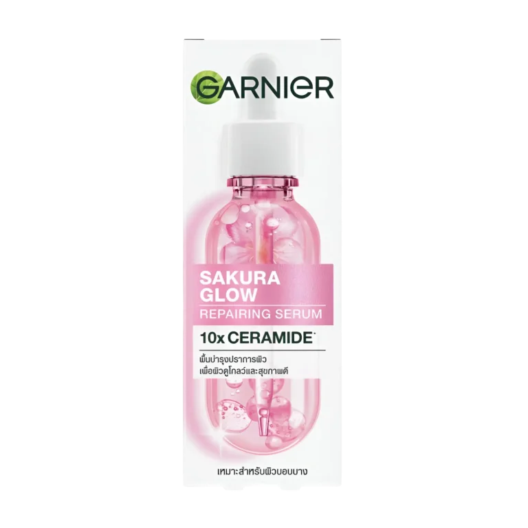 Garnier Sakura Glow Booster Serum packaging