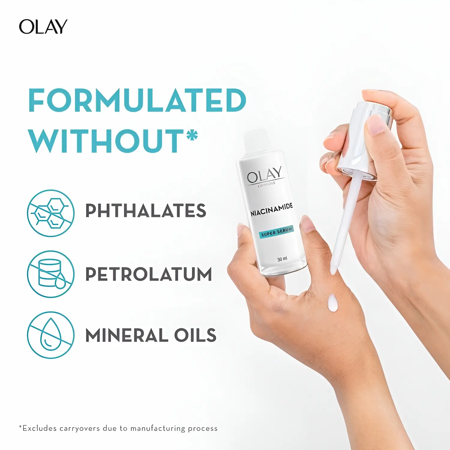 OLAY White Radiance Light Perfecting Essence Serum key features