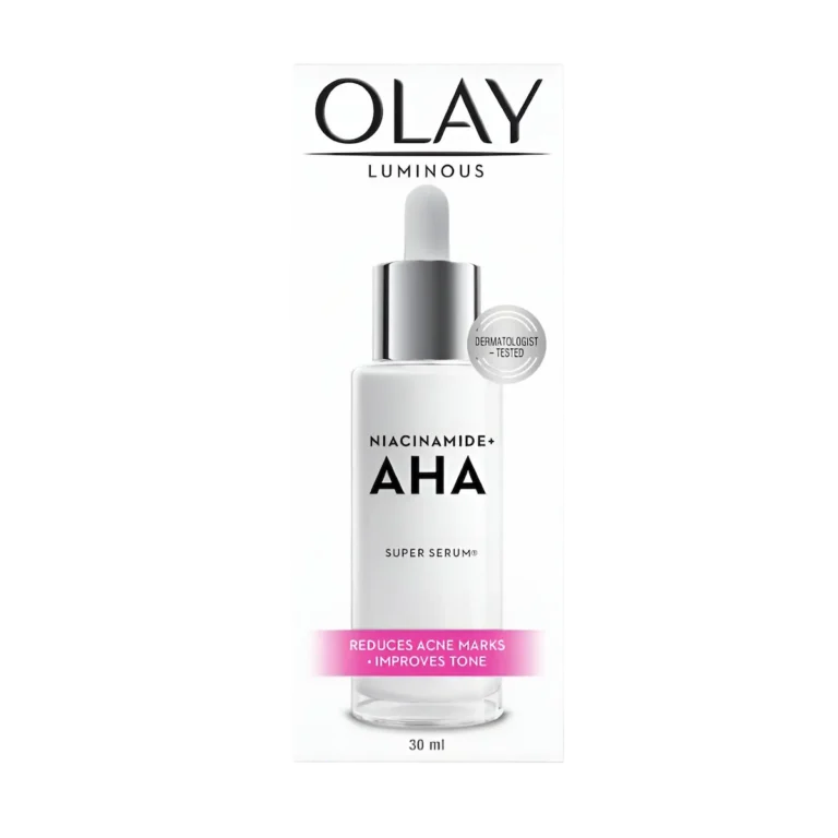 Olay Luminous Niacinamide + AHA Face Super Serum box