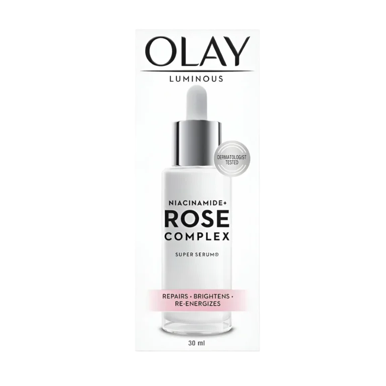 Olay Luminous Niacinamide Rose Face Serum box