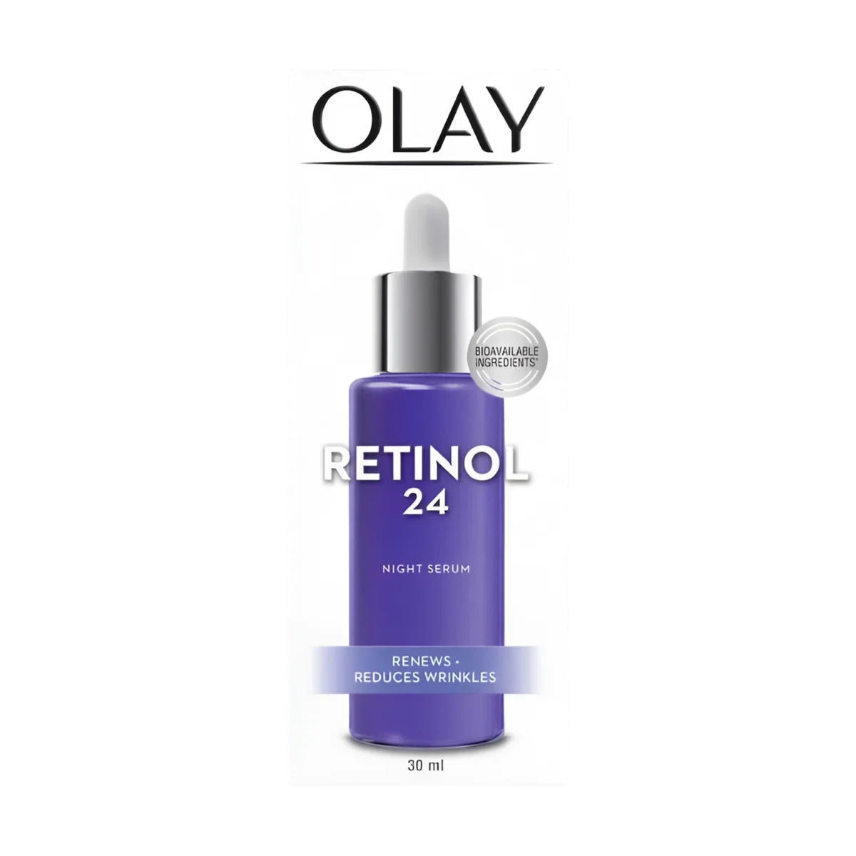 Olay Regenerist Retinol 24 Night Facial Serum box