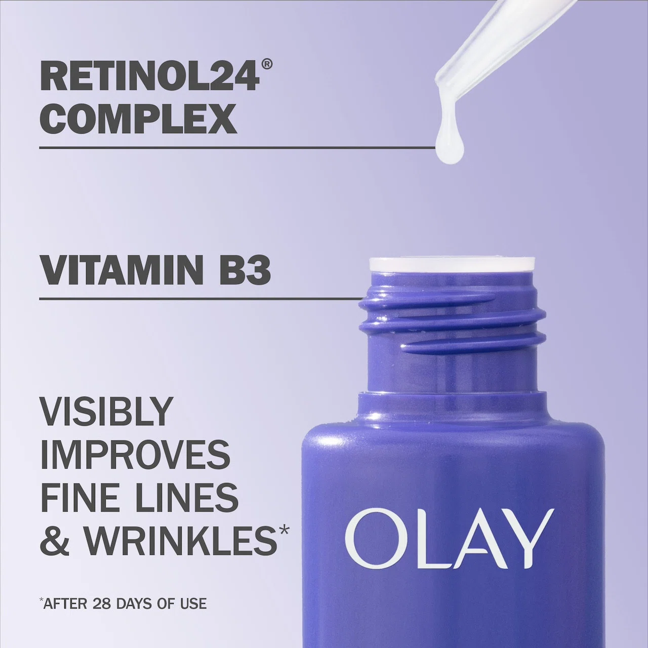 Olay Regenerist Retinol 24 Night Facial Serum key ingredients