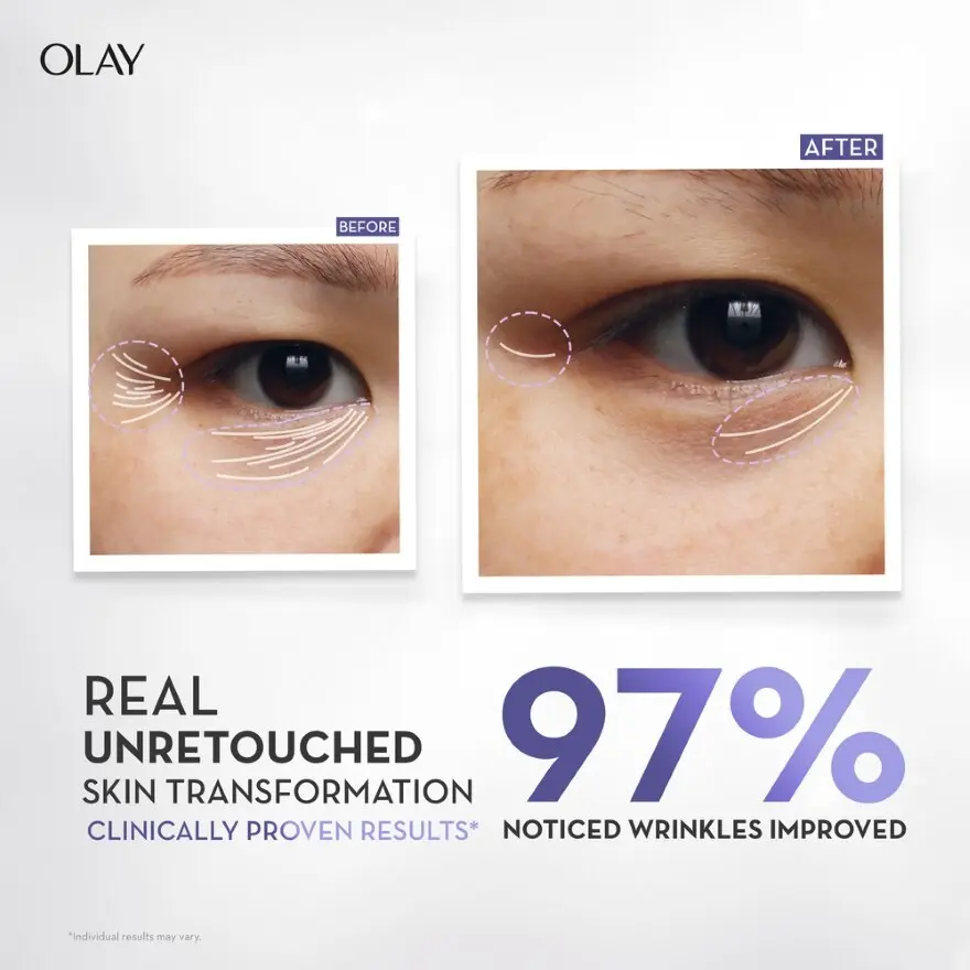 Olay Regenerist Retinol Max Face Serum before and after